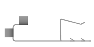 Side profile of GripClip 875; overall length 100 mm