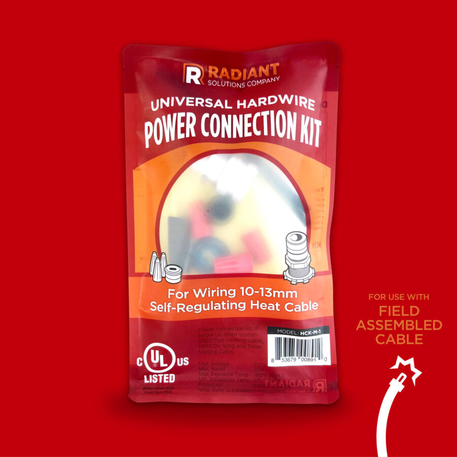 Ice Dam Heat Tape HardWired Connection Kit Heat Tape by Radiant