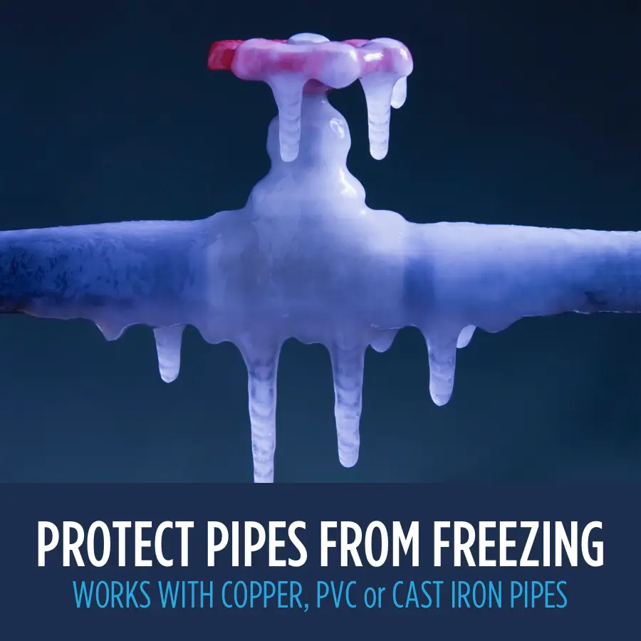 Buy Radiant Solutions CompanyIntelligent Heat Tape for Water Pipe Freeze  Protection - With GlowCap™, Built-in Thermostat, Tape Included, 10 YR  Warranty, Heavy-Duty, Self-Regulating, 120V (30 Ft) Online at  desertcartINDIA