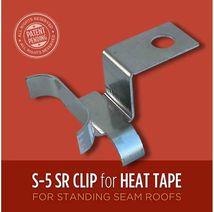 S-5 SR Clip Standing Seam Roof Clip – Heat Tape by Radiant Solutions