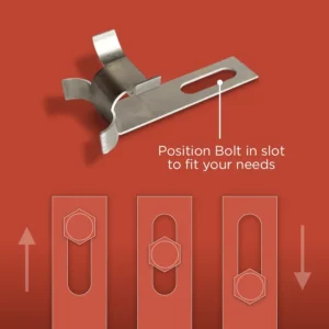 multi-positional heat tape clip