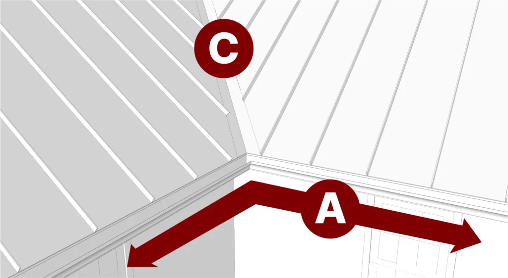 eave length and valley