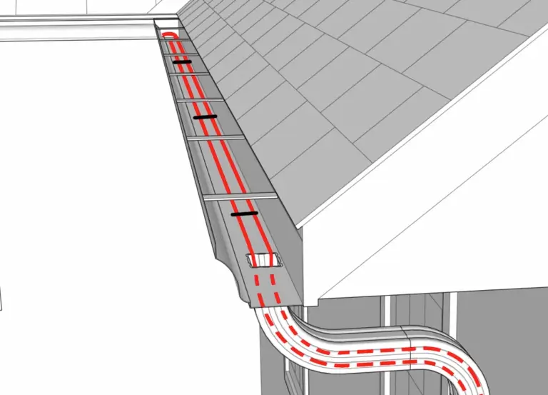 A Double-run of Heat Tape in Gutters