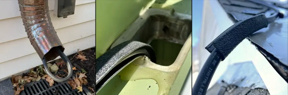 Use Cableguard to protect Heat Tape from edges