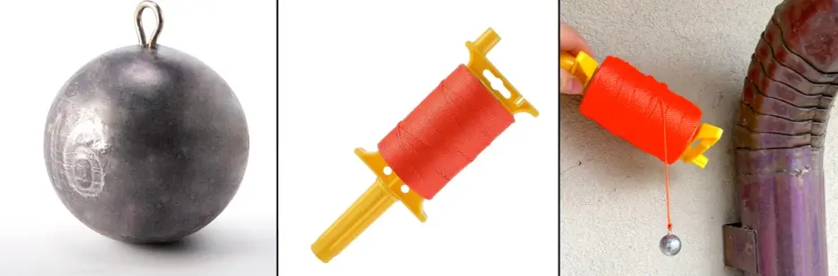 Using Weighted String to Get Heat Tape in Downspouts