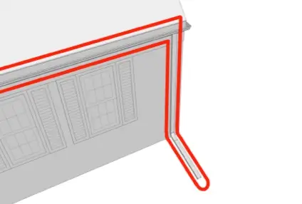Heat Tape Gutter install - Downspout extensions