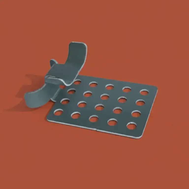Grey Nail-on Heat Tape Clip