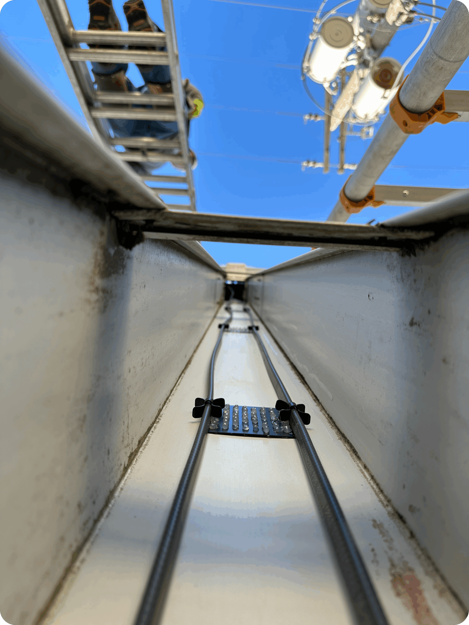 Installing de-icing cable