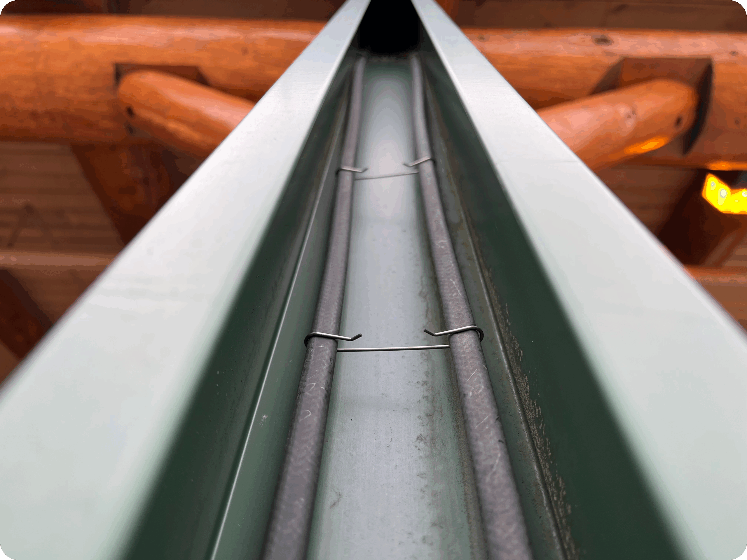 Heat Tape Pro inside gutter system