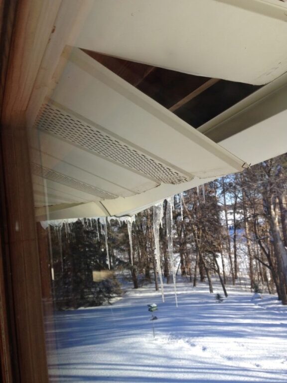 Ice Dam Damage Windows