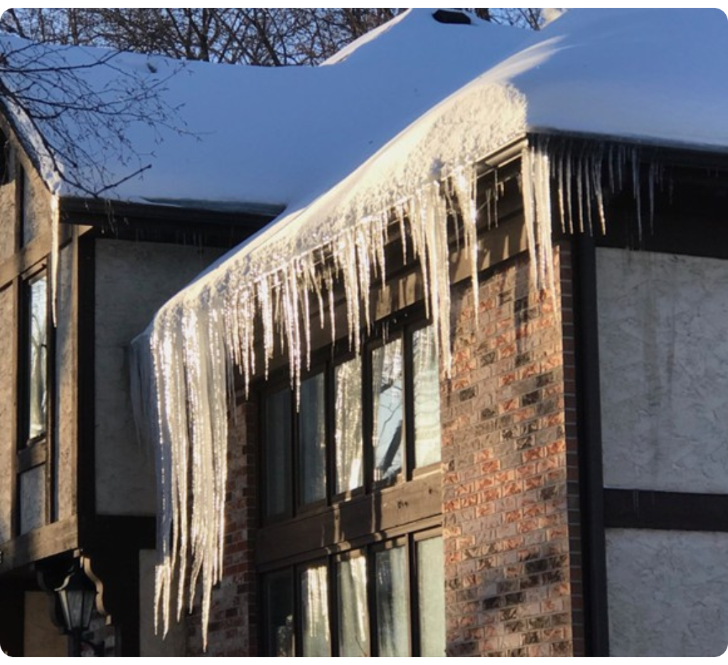 Ice Dam on Roof