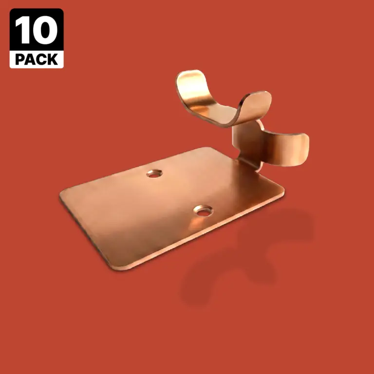 Solder-On Copper Heat Tape Clips for Copper Roofs