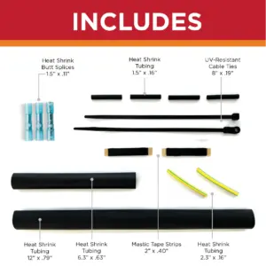 Included in Heat Tape Repair Kit